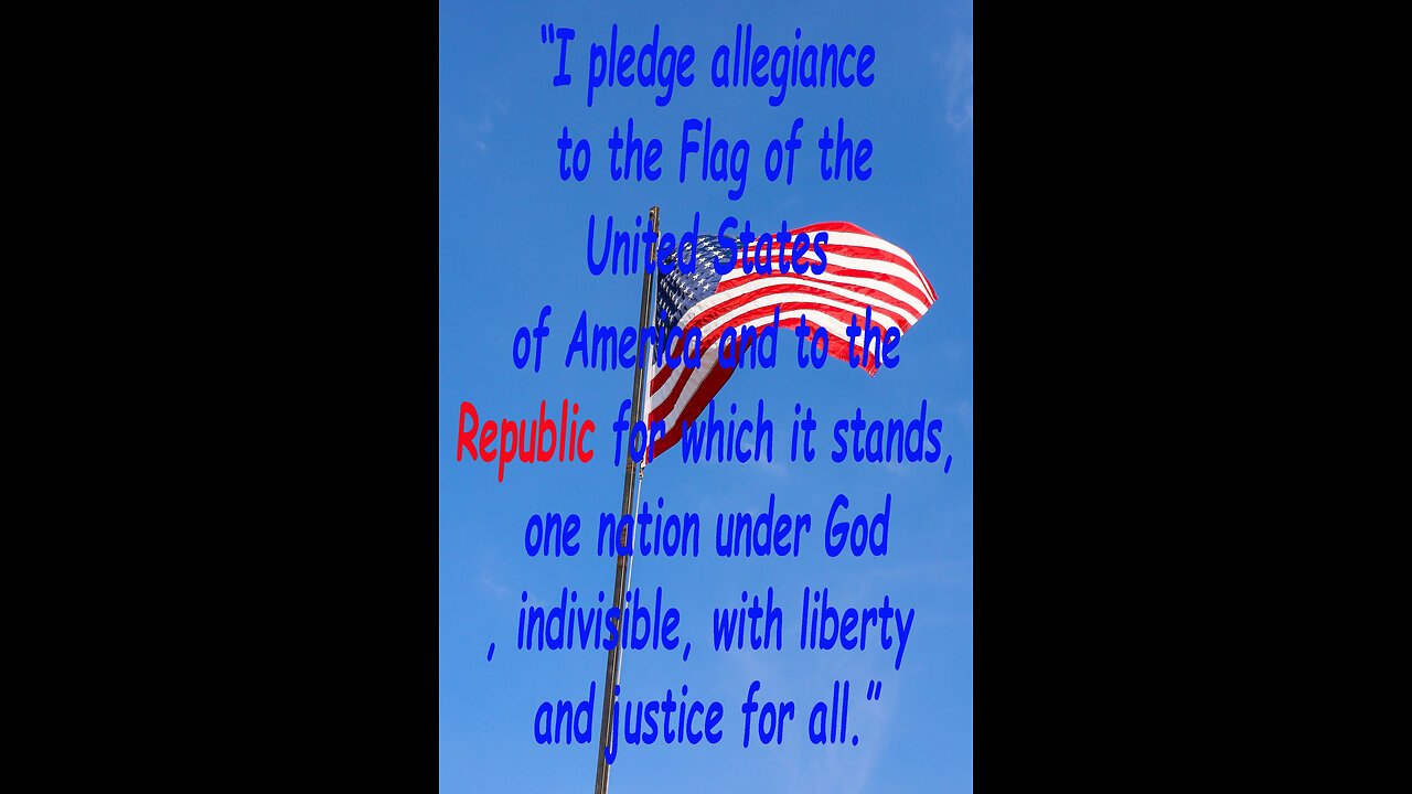 I pledge allegiance to the Flag