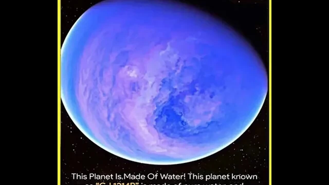 Did you know this planet is made of water ?