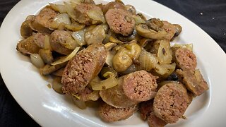 Spicy Italian Sausage Stir Fry With Mushrooms & Onions I Gastro Guru