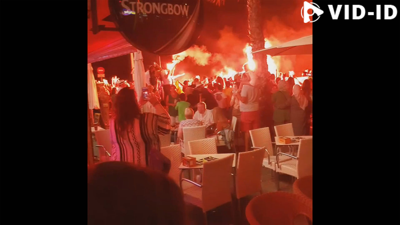 People Letting Off Fireworks In The Street After Football Match || VID-ID