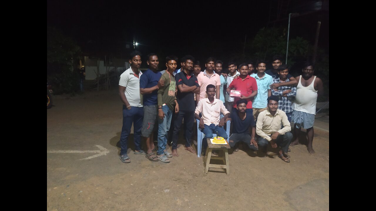 Brothers birth day calibrate in chauk