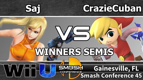 Saj (ZSS) vs. CrazieCuban (Toon Link) - SSB4 Winners Semis - SC45