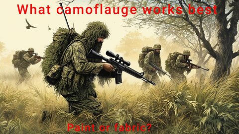 Airsoft camouflage use in light forest