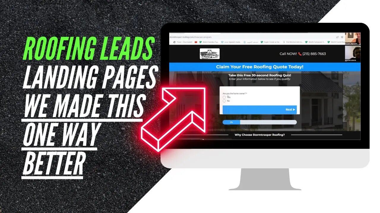 Roofing Leads Landing Page (How to Make It Way Better)