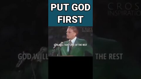 Billy graham - Put God first #shortsvideo #motivation #powerful #christianpastor #shortsyoutube