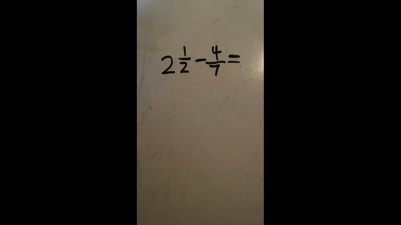 Subtracting Mixed Numbers and Fractions with unlike Denominators!