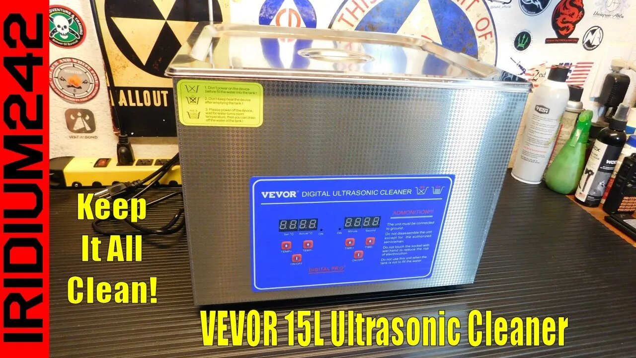 Its Awesome! VEVOR 15L Ultrasonic Cleaner Digital Timer & Heater