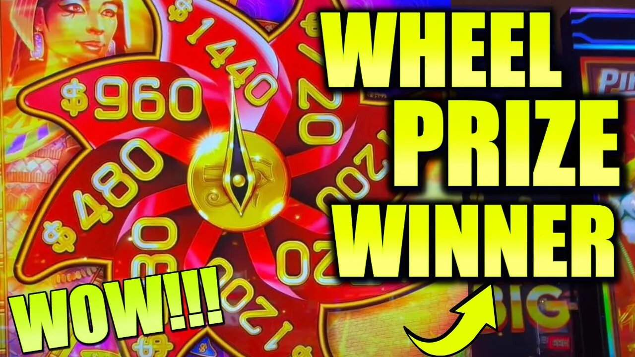 WHEEL PRIZE JACKPOT! WINNING IT OVER 3 TIMES on Majestic Oasis Slot Machine