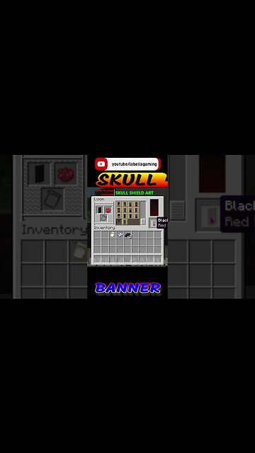 Shield Art Banner - Skull | Minecraft