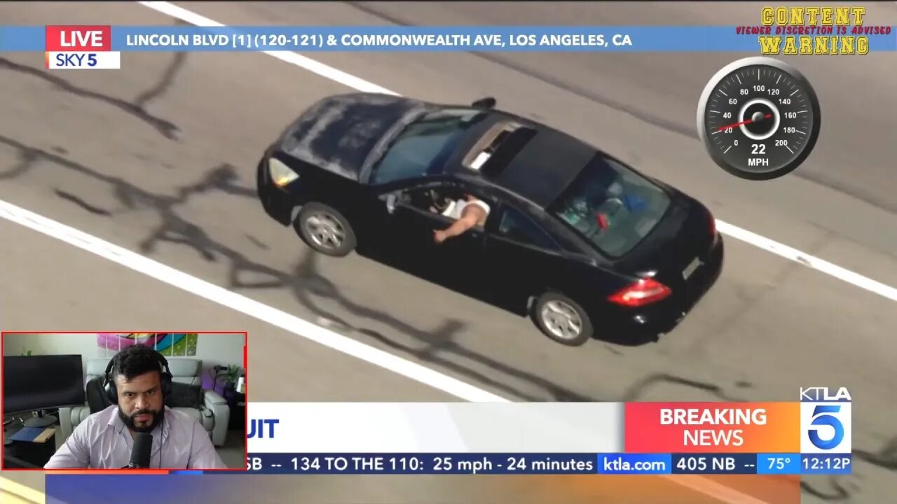 Live Police CHASE! TROLLING COPS DOING DONUTS! Los Angeles California! #chase #policechase