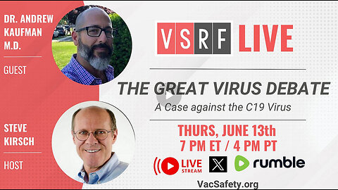 VSRF Live #131: The Great Virus Debate! An Interview with Dr. Andrew Kaufman, M.D.