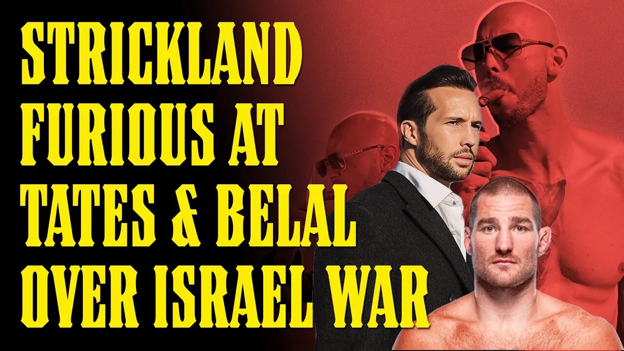 Sean Strickland FURIOUS as Tristan Tate is CAUGHT Funding PALESTINE during WAR w/ Israel!