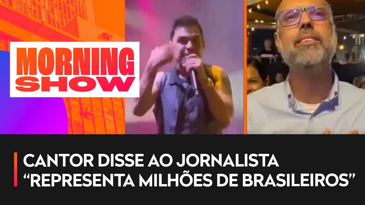 Zezé di Camargo elogia Allan dos Santos em show nos Estados Unidos