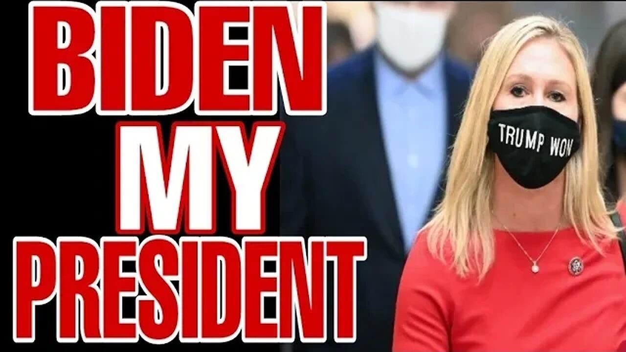 MARJORIE TAYLOR GREENE TELLS THE MEDIA BIDEN IS LEGITIMATELY ELECTED
