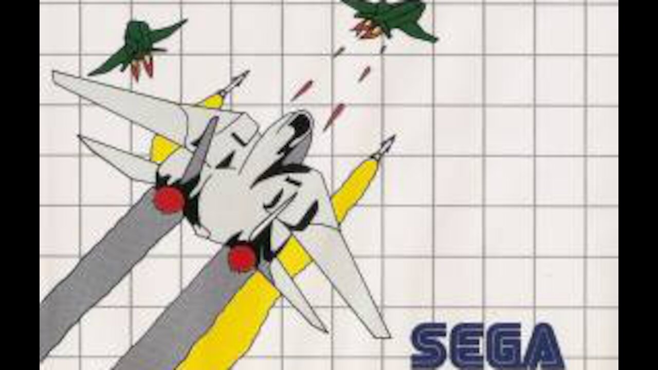 After Burner Title Screen. Sega Master System.