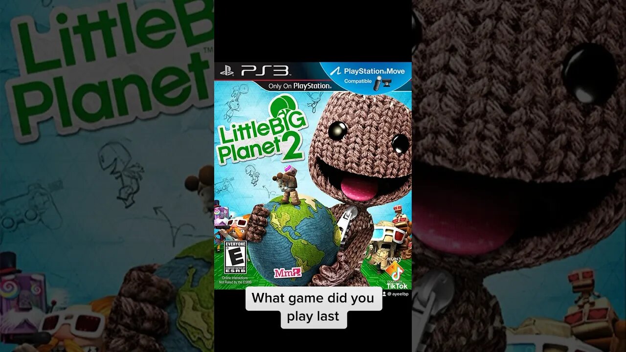 What game did you play last? #littlebigplanet #lbp2 #ps3 #sackboy