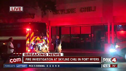 Update: Fire sparks at Skyline Chili in Fort Myers