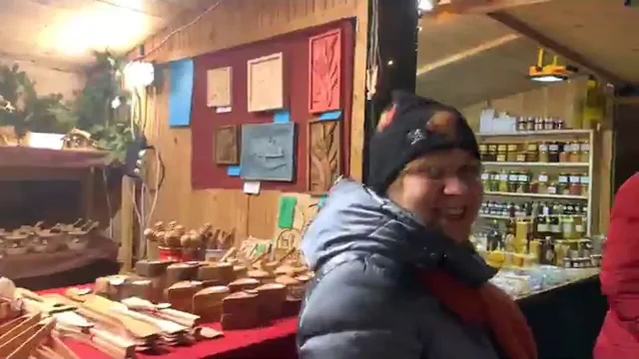 Walking in Christmas Market in Brno 27.11.2022