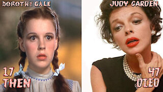 THE WICHER OF OZ [1939] CASTS - THEN AND NOW **REAL AGE**