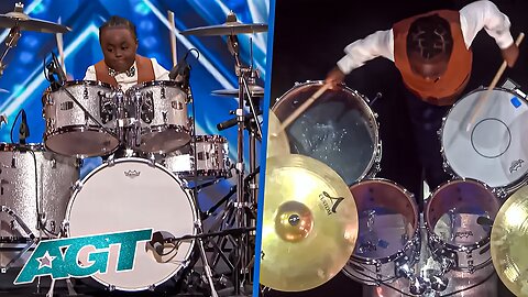 The Cutest Little Performer Ever Plays The Drums Like Pro! | AGT 2024