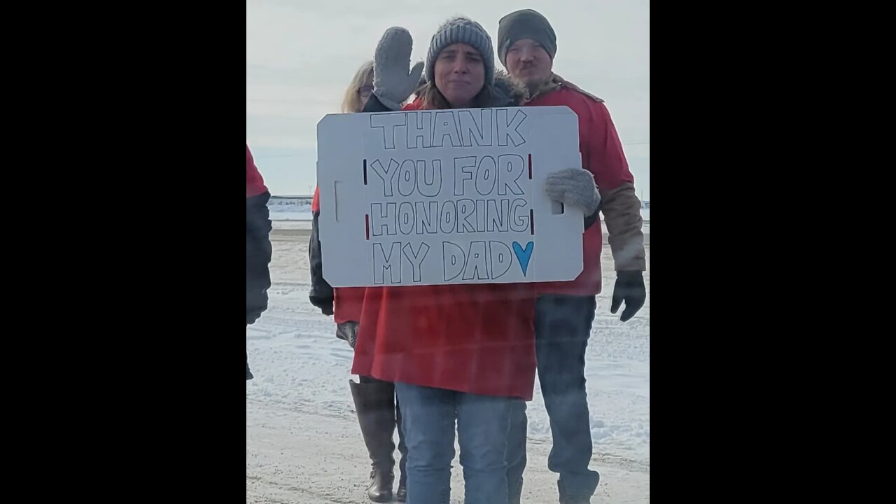 Slow Roll In Honor Of Freedom Convoy Trucker Dennis Plett Of Steinbach, MB