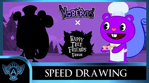 Speed Drawing: Happy Tree Friends Fanon - Chef McSquirrely | Mobebuds Style