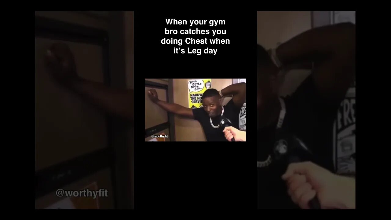 Chest Or Leg Day? #fitnessshorts #meme #bodybuilding #nardwuar