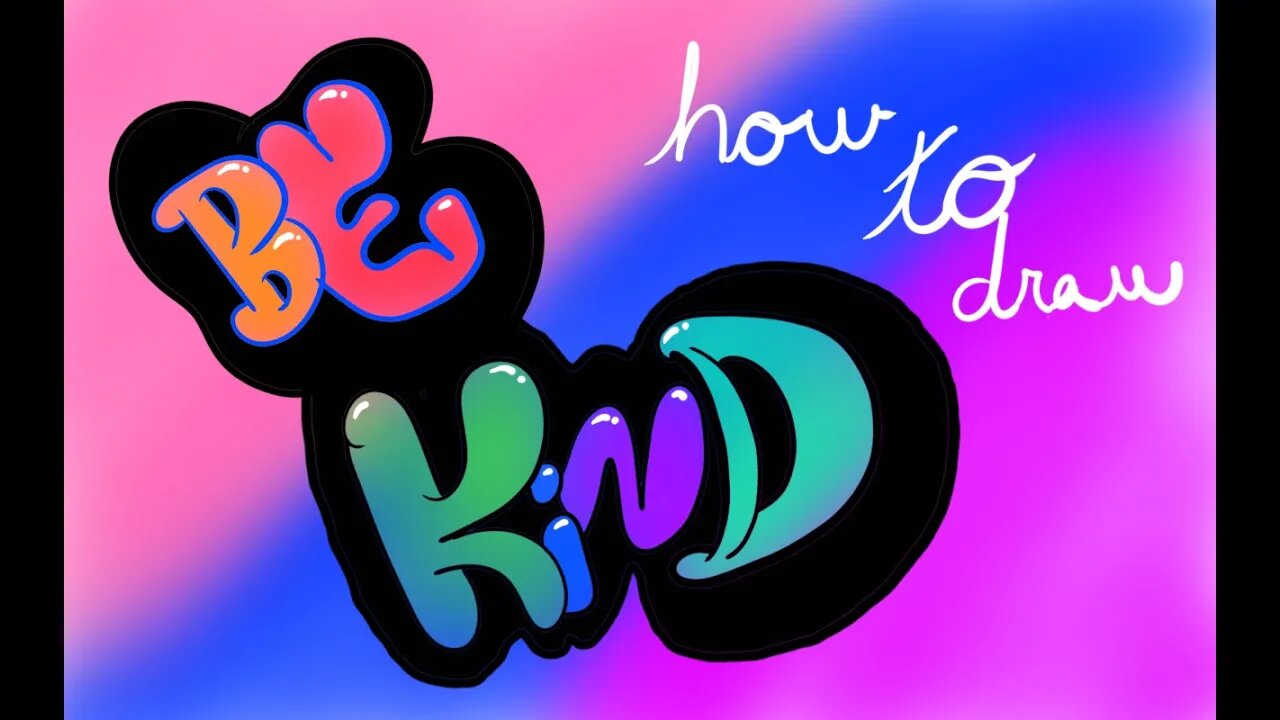 How to draw Bubble Graffiti