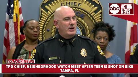 TPD Chief, neighborhood watch meet after teen shot on bike