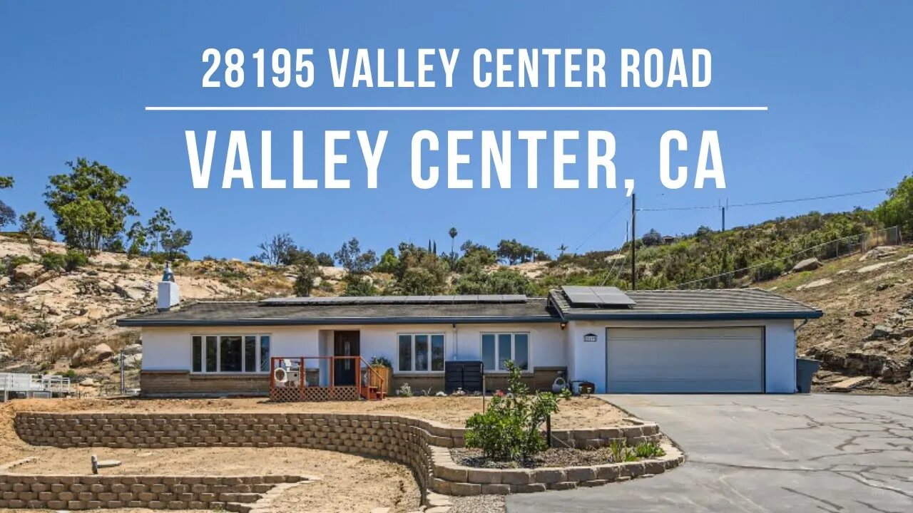 28195 Valley Center Road, Valley Center CA