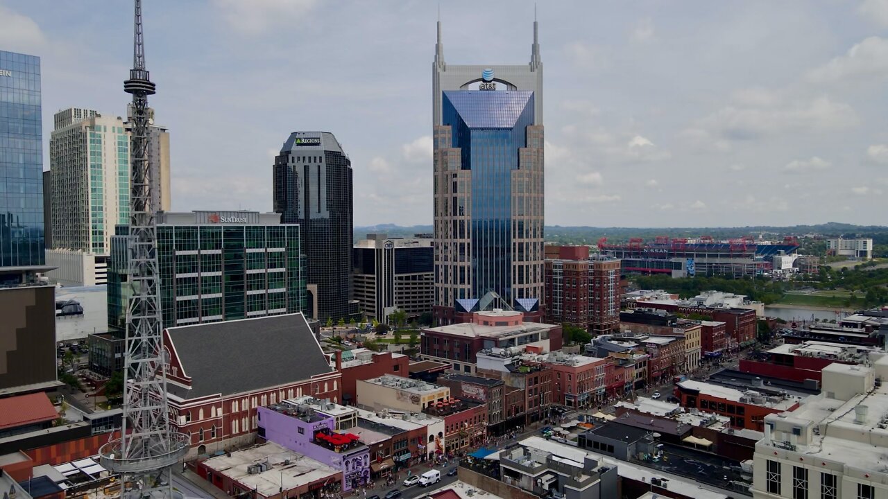 Downtown Nashville,Tn Drone footage