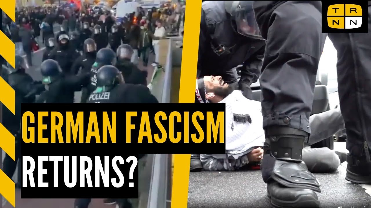 German cops go ballistic on pro-Palestine protestors. Fascism returns?🙈