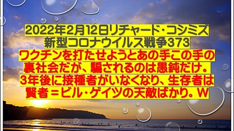 2022.02.12 リチャード・コシミズ新型コロナウイルス戦争３７３