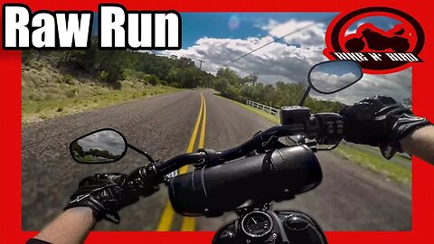 RAW: Harley Dyna Races Texas Hill Country Road