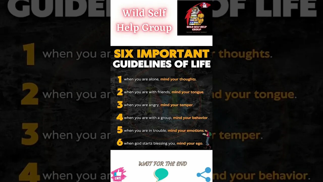 🔥Six important guideline of life🔥#shorts🔥#wildselfhelpgroup🔥24 February 2023🔥