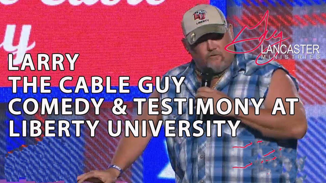 HUMOR! Larry The Cable Guy Stand-Up Comedy at Liberty University & His Awesome Testimony