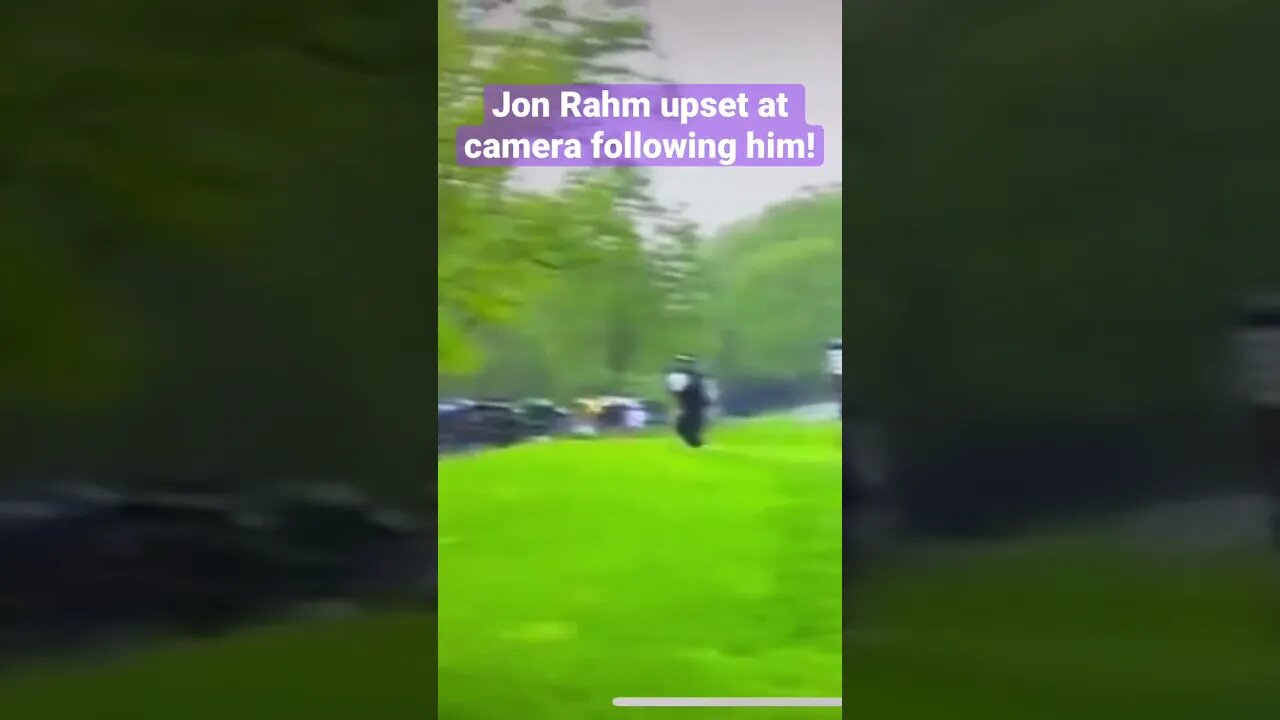 Jon Rahm upset at camera man! #jonrahm #pgachampionship #golf