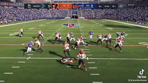 Mixon With The 80 Yard Touchdown Run! Madden 21