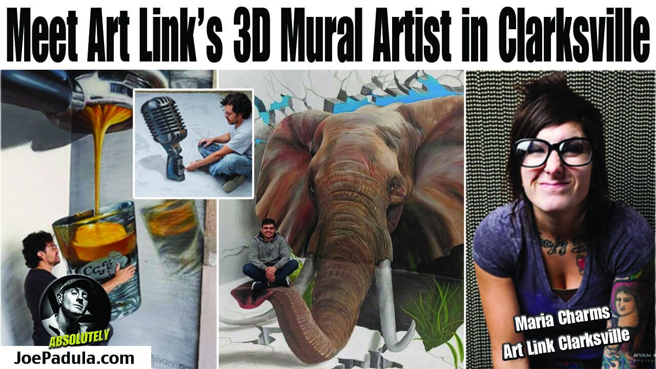 Maria of Art Link brings a World Class 3D Mural and Chalk Artist to Clarksville, Tn: Ivann Garc