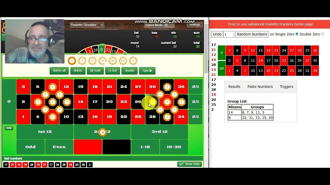 Roulette betting like drake ............. Cluster betting with a tracker baby