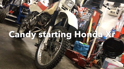 Starting Honda XR