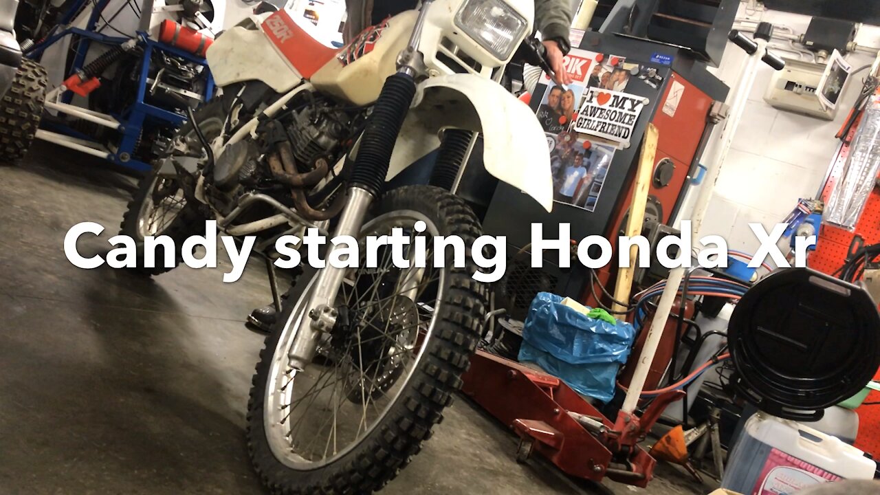 Starting Honda XR