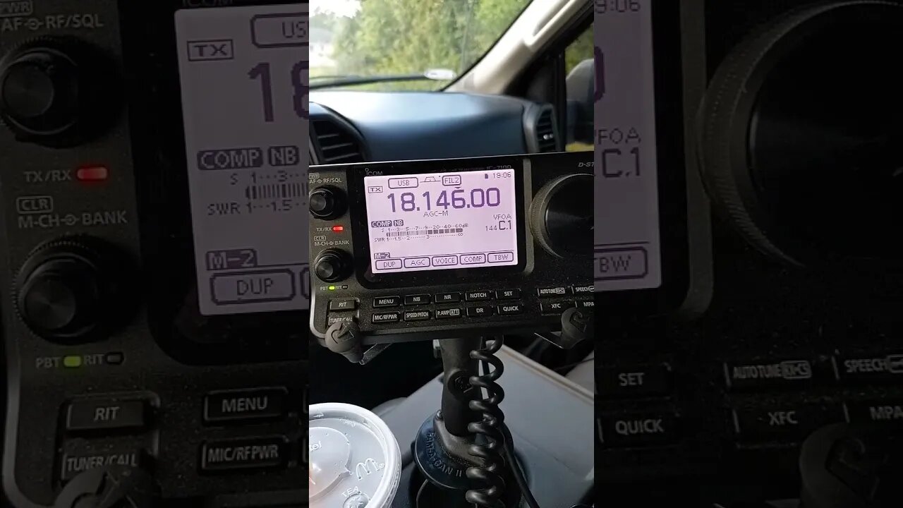 17 Meters Mobile for Hours With Sam W5JH In Texas! I om 7100 And Little Tarheel HP