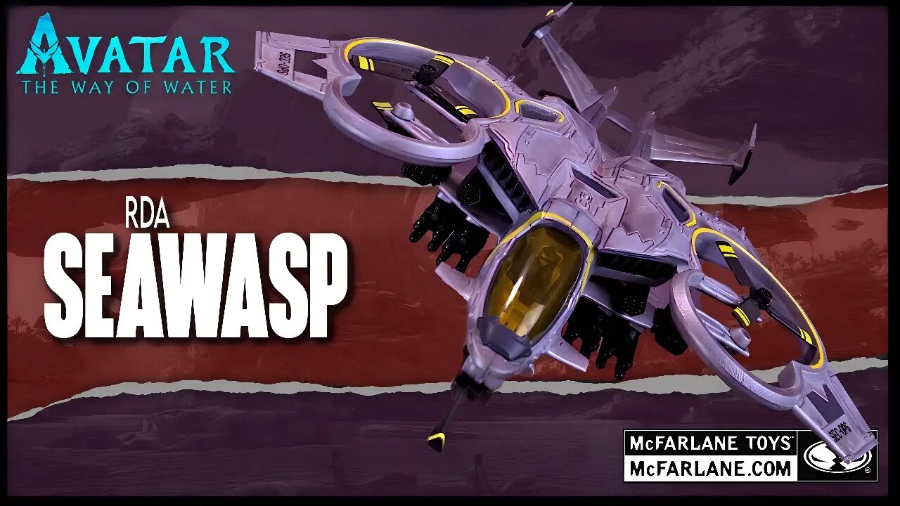 McFarlane Toys Avatar The Way of Water RDA Seawasp Vehicle @TheReviewSpot