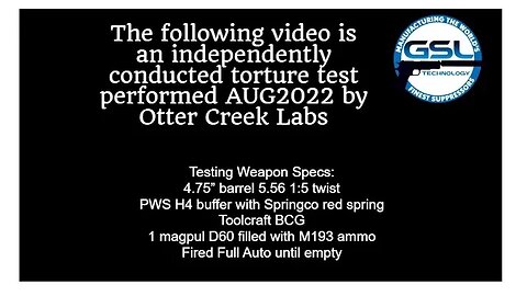 GSL TAC5 Firing Torture Test