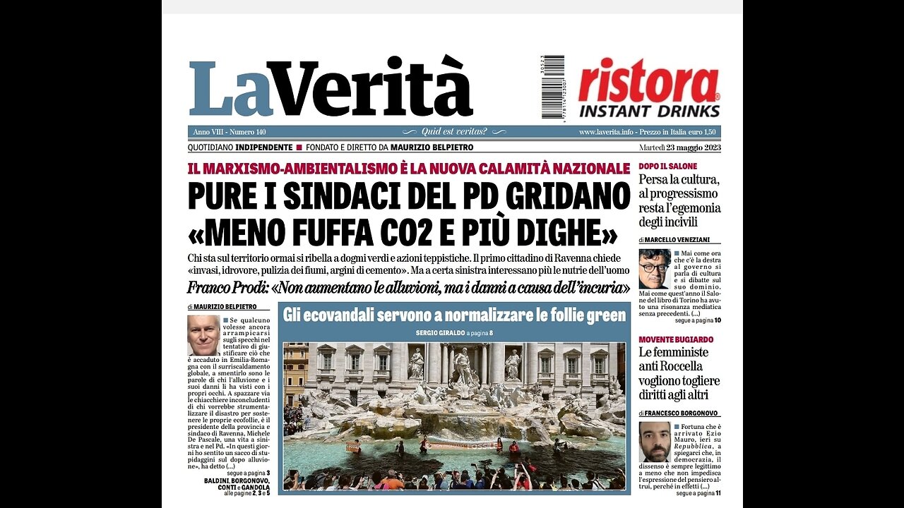 FUORI DAL CORO: FALSA EMERGENZA CLIMATICA - I disastri dell'umanità vengono pianificati dal CLUB BILDERBERG (che poi sono sempre gli stessi del WEF di DAVOS)