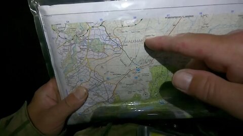 Orientating myself to the right path to Leeden Tor. Dartmoor. 7th Oct 2023