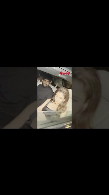 Nayanthara & her husband's car gets MOBBED, rolls down her car's window to pose for paps😱 | #shorts