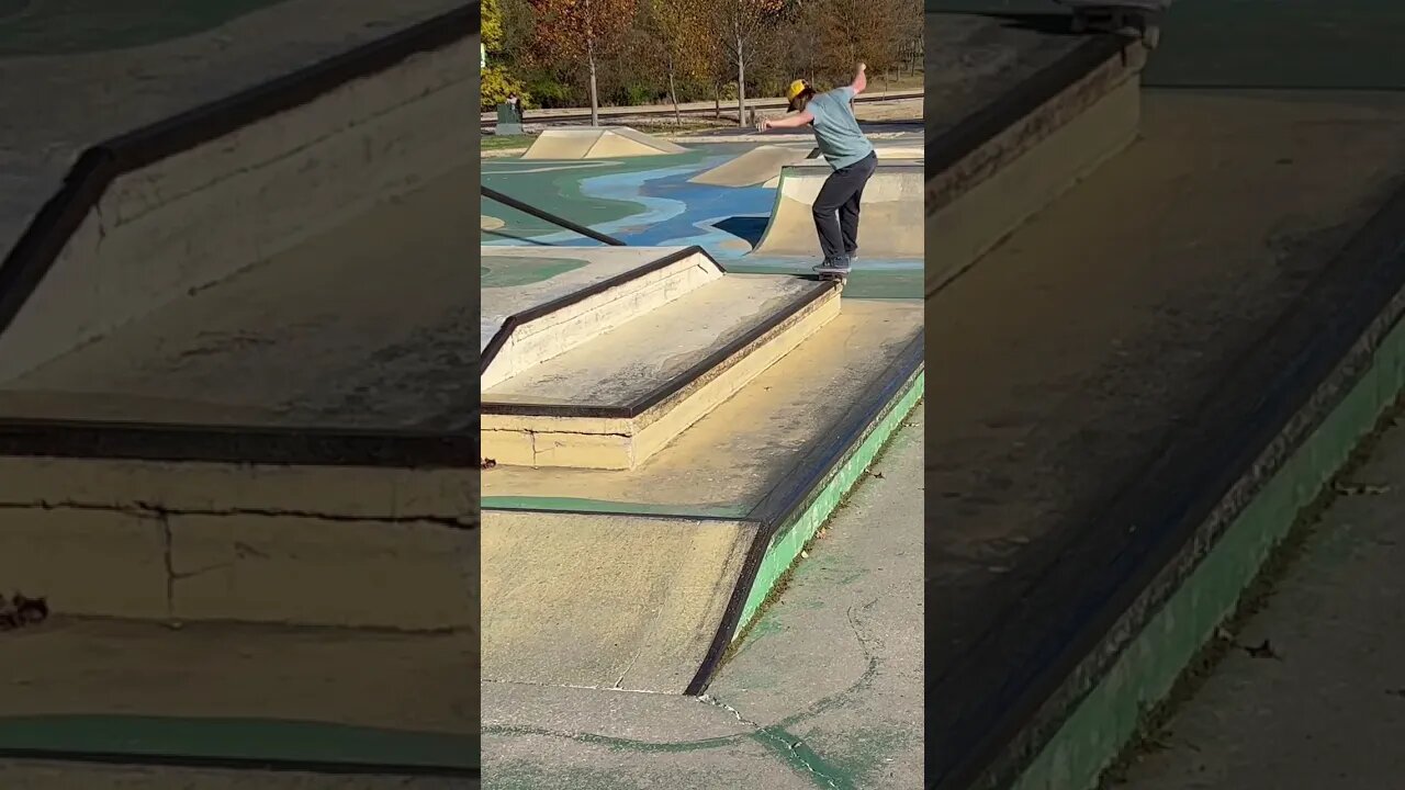 Kickflip frontside 50-50 at the B’ville Skatepark