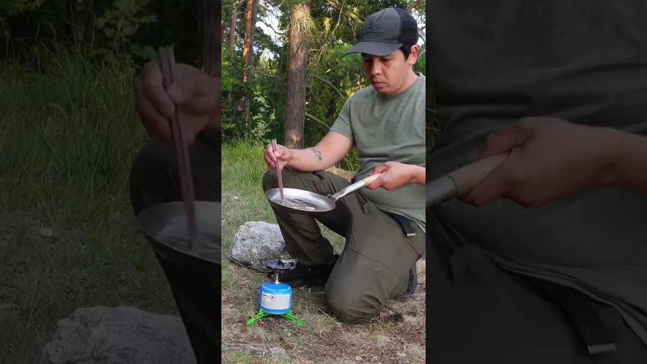 dumplings outdoor cooking #bushcraft #outdoorchef #friluftskock